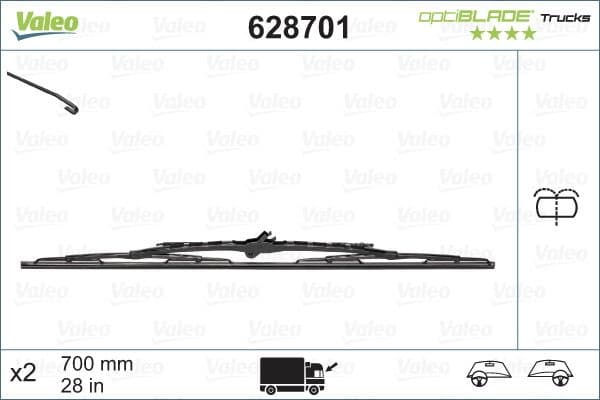 Wiper Blade OPTIBLADE TRUCKS 628701 - image 5