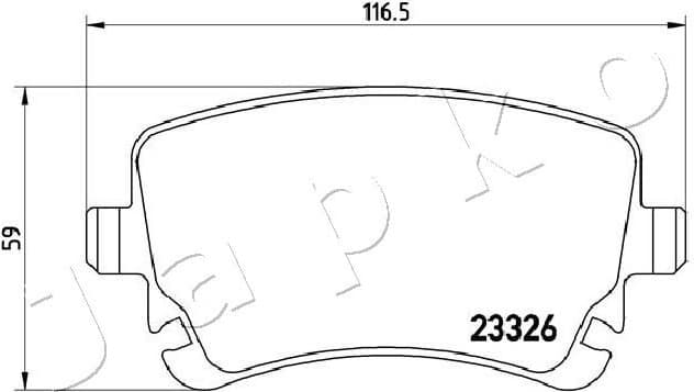 Brake Pad Set, disc brake 510907 - image 2