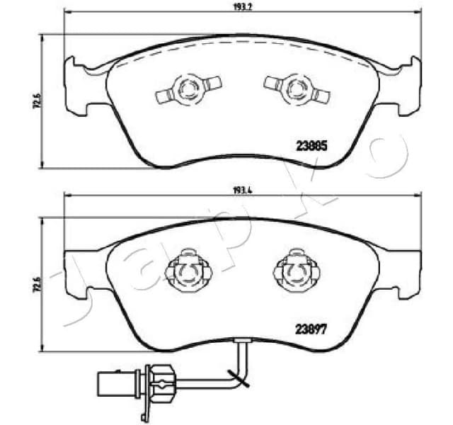 Brake Pad Set, disc brake 500923 - image 2