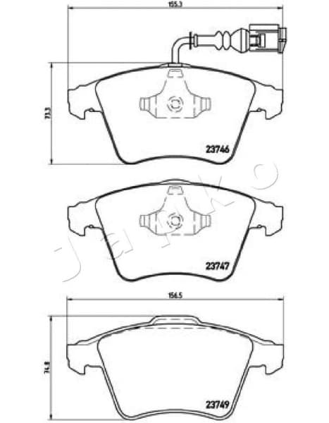 Brake Pad Set, disc brake 500954 - image 2