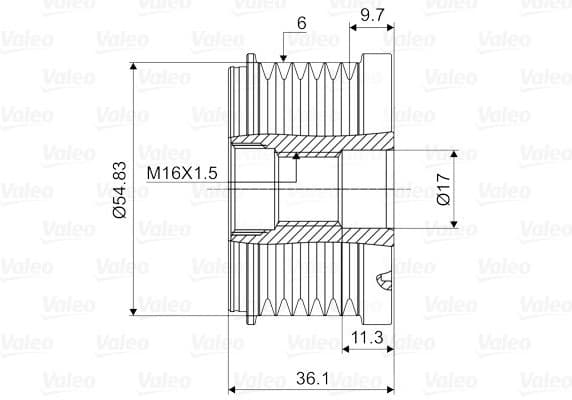 Alternator Freewheel Clutch VALEO NEW SPARE PART 588129 - image 4