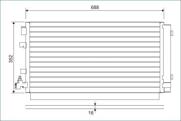 Condenser, air conditioning 814094 - image 2