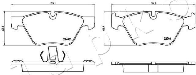 Brake Pad Set, disc brake 500124 - image 2