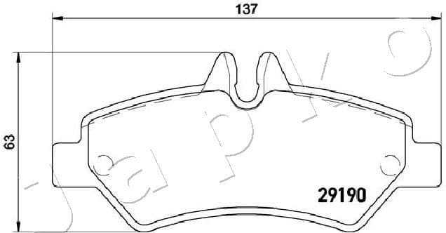 Brake Pad Set, disc brake 510522 - image 2