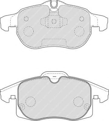 Brake pads front, Top Quality FDB1520