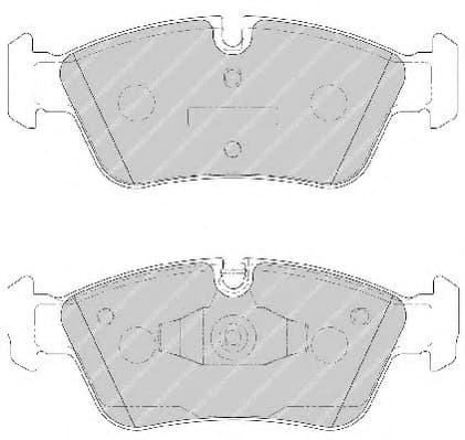 Brake pads front, Top Quality FDB1751