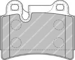 Brake pads rear, Top Quality FDB1878