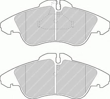 Brake pads front, Top Quality FVR1038
