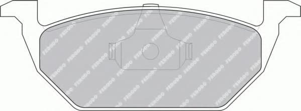 Brake pads front, Top Quality FDB1094