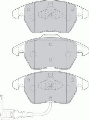 Brake pads front, Top Quality FDB1641