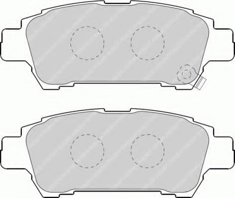 Brake pads rear, Top Quality FDB1530