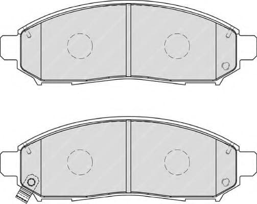 Brake pads front, Top Quality FDB1997