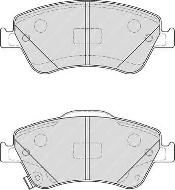 Brake pads front, Top Quality FDB4046