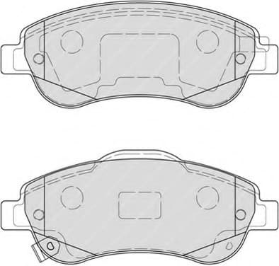 Brake pads front, Top Quality FDB4228