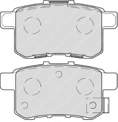 Brake pads rear, Top Quality FDB4198