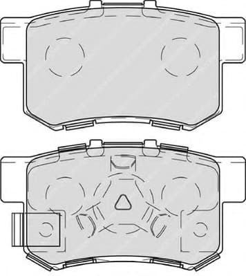 Brake pads rear, Top Quality FDB4227