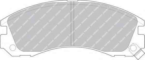 Brake pads front, Top Quality FDB765