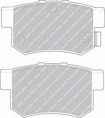 Brake pads rear, Top Quality FDB956 - image 4