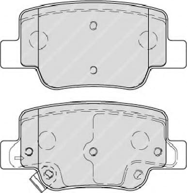 Brake pads rear, Top Quality FDB4275