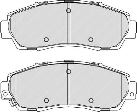 Brake pads front, Top Quality FDB4161