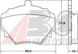 Brake Pad Set, disc brake 36125