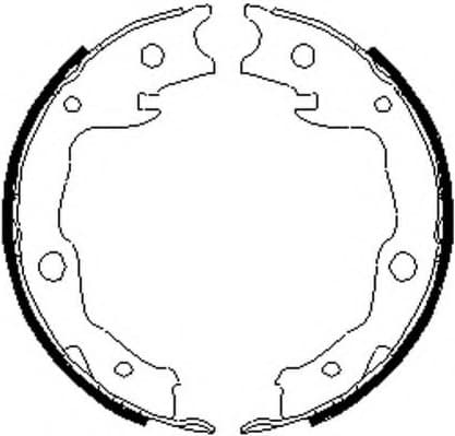 Brake shoes handbrake, Top Quality FSB4035