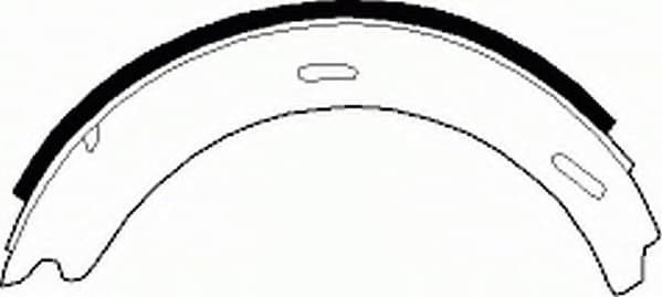 Brake shoes handbrake, Top Quality FSB196