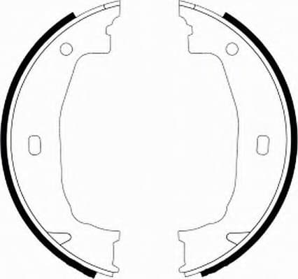 Brake shoes handbrake, Top Quality FSB592