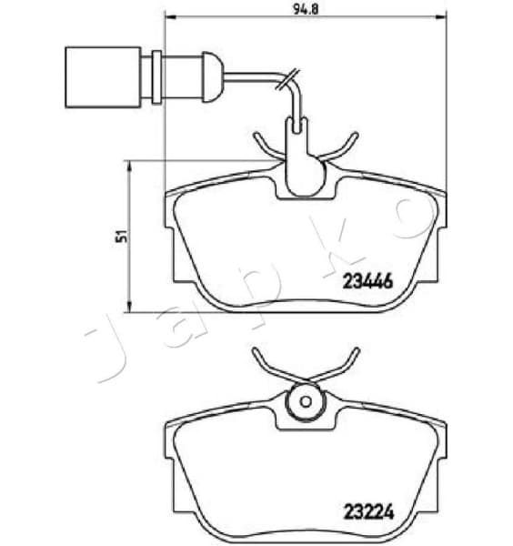 Brake Pad Set, disc brake 510301 - image 2