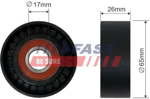 Tensioner Pulley, V-ribbed belt FT44539