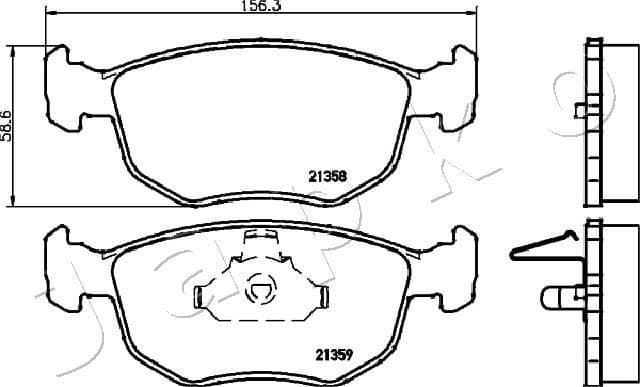 Brake Pad Set, disc brake 500302 - image 2
