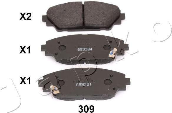 Brake Pad Set, disc brake 50309 - image 2