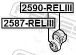 Belt Tensioner, V-ribbed belt 2590-RELIII - image 2