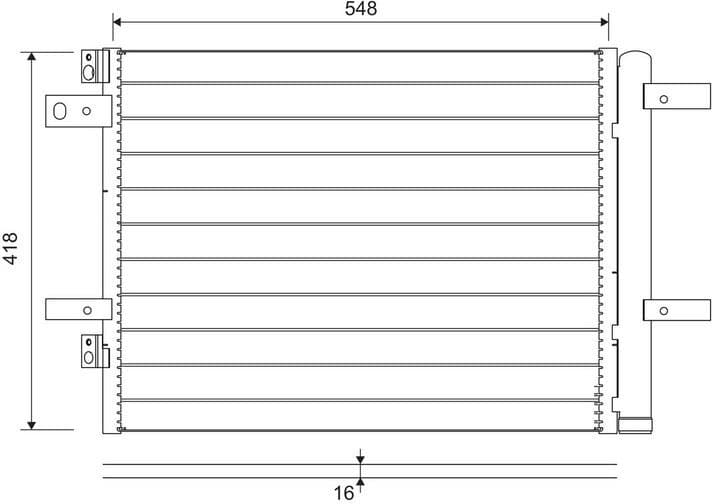 Condenser, air conditioning 822564 - image 2