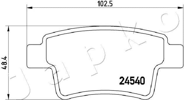 Brake Pad Set, disc brake 510603 - image 2