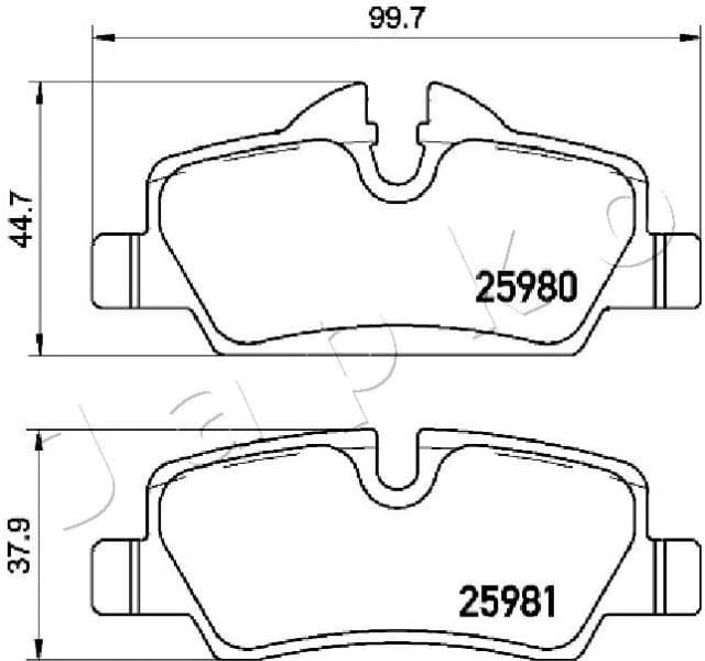 Brake Pad Set, disc brake 510118