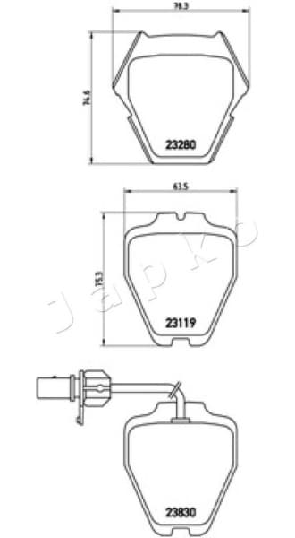 Brake Pad Set, disc brake 500912 - image 2