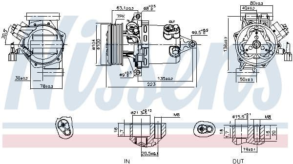 Compressor, air conditioning ** FIRST FIT ** 890053