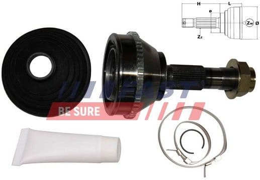 Joint Kit, drive shaft FT25026K