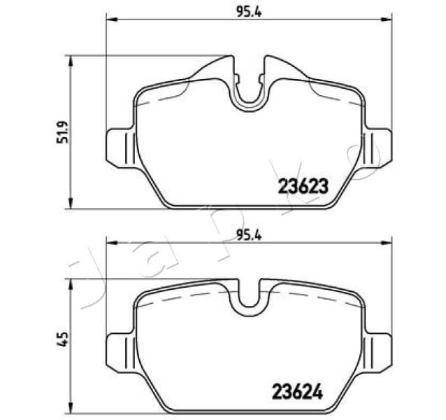 Brake Pad Set, disc brake 510100