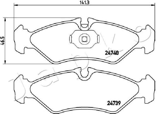 Brake Pad Set, disc brake 510521