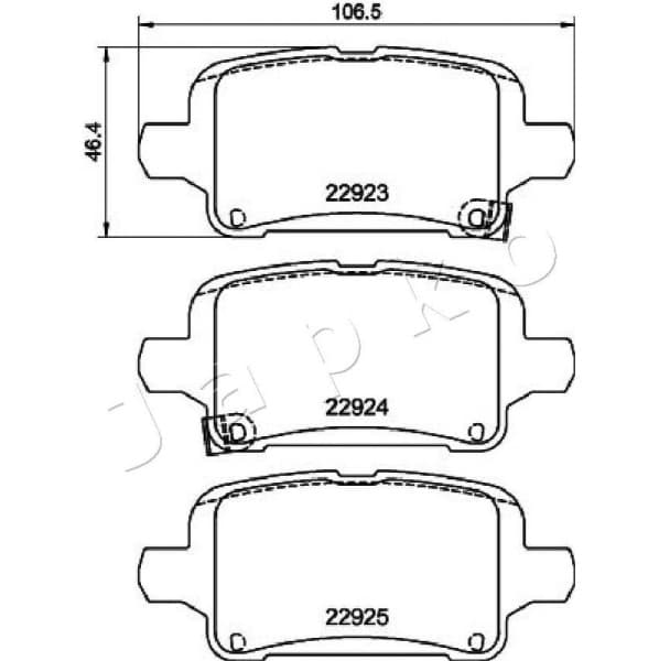 Brake Pad Set, disc brake 510406 - image 2