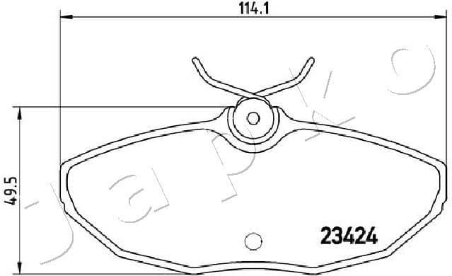Brake Pad Set, disc brake 510310 - image 2