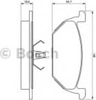 Brake Pad Set, disc brake 0986424364