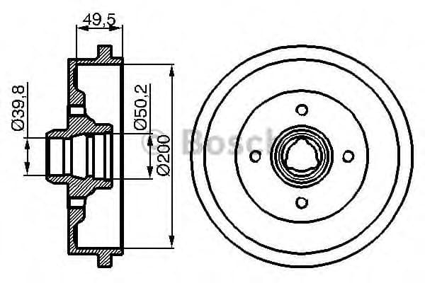 Brake Drum 0986477041