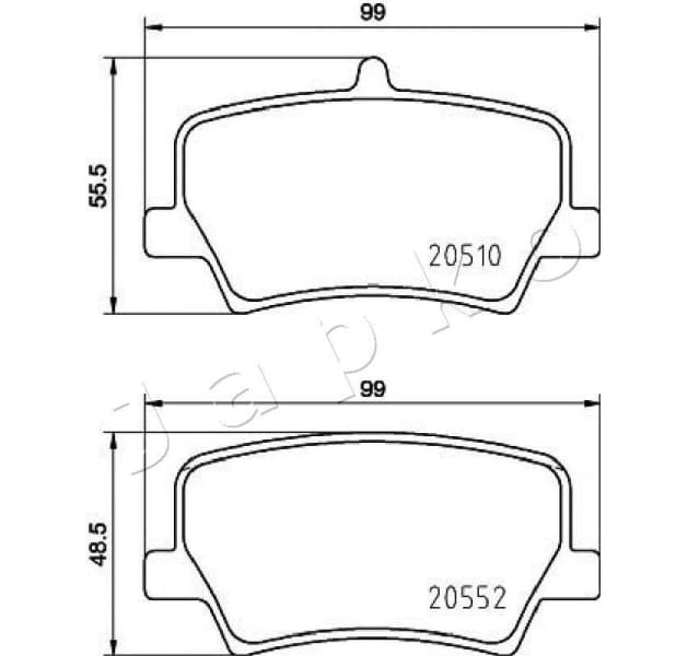 Brake Pad Set, disc brake 510322 - image 2