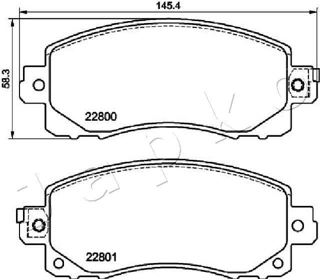 Brake Pad Set, disc brake 50713 - image 2
