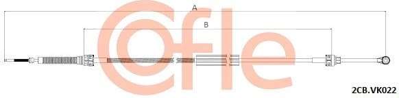 Cable Pull, manual transmission 92.2CB.VK022