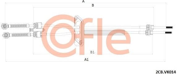 Cable Pull, manual transmission 92.2CB.VK014