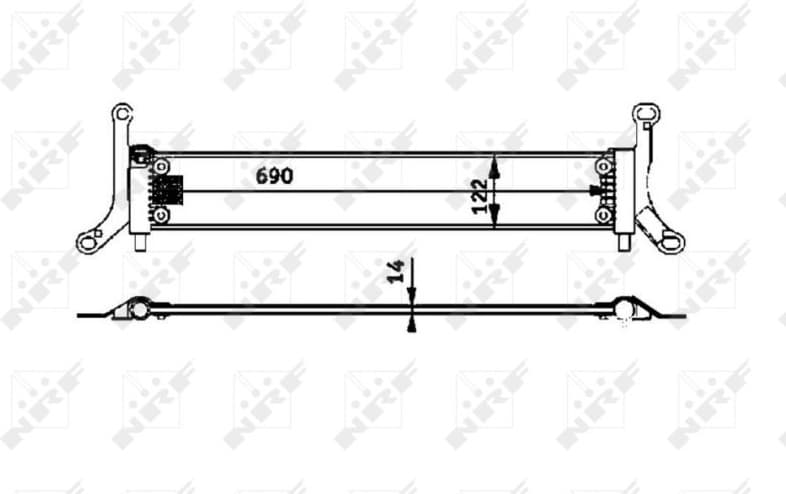 Radiator, engine cooling 53715